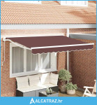 Okvir tende Smeđa 350 x 200 cm Poliester s PU premazom - NOVO