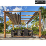 Paragon Outdoor - Aluminijska pergola Florida s podesivim jedrima - 35