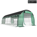 Plastenik 6 x 3 x 2 m sa zaštitnom mrežom, čelični okvir, zeleni