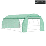 Plastenik Polytunel 6 x 3 x 2 m s rolo pokrovima, UV zaštićen, čelična