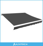 Platno za tendu antracit 5 x 3 m - NOVO