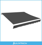 Platno za tendu antracit 600 x 300 cm - NOVO