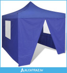 Plavi sklopivi šator 3 x 3 m s 4 zida - NOVO