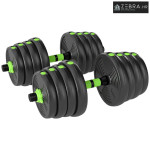 Podesivi set bučica 30 kg, set bučica, šipke, set za trening s utezima
