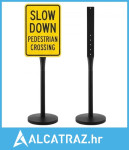 Prijenosni stalak za znakove, pakiranje od 2 komada, visina 1230 mm, m