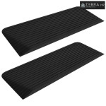 Prilazne rampe 2 kom 110 x 41 x 5 cm gumene - 110 x 41 x 5 cm 2