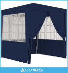 Profesionalni šator za zabave 2 x 2 m plavi 90 g/m² - NOVO