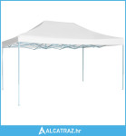 Profesionalni sklopivi šator za zabave 3 x 4 m čelični bijeli - NOVO