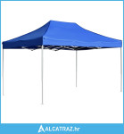 Profesionalni sklopivi šator za zabave 4,5 x 3 m plavi - NOVO