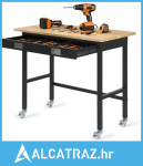 Radni stol 1220 mm, nosivost 680 kg, garažni radni stol s ladicama i k