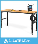 Radni stol podesiv visine, 135 cm Š x 46 cm D x 97 cm V, garažni stol