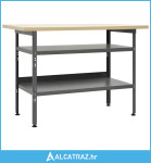 Radni stol sivi 120 x 60 x 85 cm čelični - NOVO