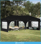 Rastezljivi šator za zabave 575 x 288 x 245 cm Antracit - NOVO