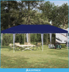 Rastezljivi šator za zabave 575 x 290 x 245 cm Plava - NOVO