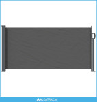 Retraktabilna bočna tende Antracit 300 x 100 cm Poliester - NOVO