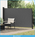 Retraktabilna bočna tende Antracit 300 x 170 cm Poliester - NOVO