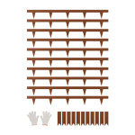 Rubovi za travnjak, Set od 10, 1016×114,3×1,5 mm, Metalni rubovi za gr