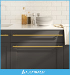 Ručke za ormarić 10 kom zlatne 480 mm od nehrđajućeg čelika - NOVO