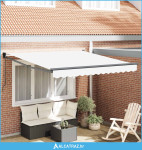 Ručno sklopiva tenda Bijeli 350 x 250 cm - NOVO