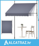 Ručno uvlačiva tenda, 200 cm vanjska uvlačiva tenda za terasu, nadstre