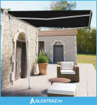 Samostojeća automatska tenda 300 x 250 cm antracit - NOVO