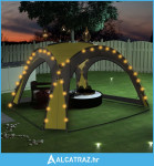 Šator za zabave s 4 bočna zida LED 3,6 x 3,6 x 2,3 m zeleni - NOVO