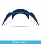 Šator za zabave u obliku luka 450 x 450 x 265 cm tamnoplavi - NOVO