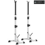 Set od 2 stalka za utege, 3 razine, podesivi po visini, izrađeni od če