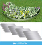 Set 20 savitljivih vrtnih ograda od pocinčanog čelika 100 x 15 cm - NO