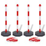 Set od 4 stupa i plastični lanac dužine 10 metara