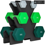 Set bučica sa stalkom za pohranu, set od 6 bučica za fitness trening,