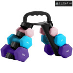 Set bučica sa stalkom za pohranu, set od 6 bučica za fitness trening,