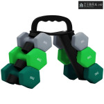 Set bučica sa stalkom za pohranu, set od 6 bučica za fitness trening,