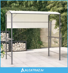 Sjenica s krovom 220 x 110 x 200 cm krem - NOVO