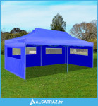 Sklopivi Pop-up šator za zabave plavi 3 x 6 m - NOVO