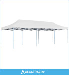 Sklopivi prigodni šator za zabave 3 x 9 m bijeli - NOVO