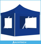 Sklopivi šator za zabave sa zidovima aluminijski 2 x 2 m plavi - NOVO