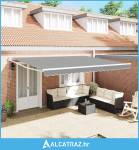 Skrovita tenda Bijelo 400 × 300 cm Aluminij - NOVO
