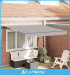 Skrovita tenda Morska plava 300x250 cm Poliester - NOVO