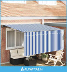 Skrovita tenda Plave i bijele pruge L - NOVO