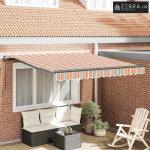 Skrovita tenda Šareni 300 x 250 cm Poliester i čelik