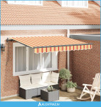 Skrovita tenda Žuta 350 x 200 cm tkanina - NOVO