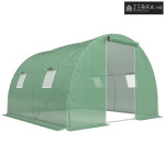 Staklenik s višenamjenskim tunelom, 3 x 3 m, s 4 prozora, zaštita od m