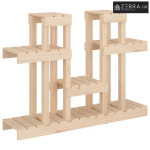 Stalak za biljke 104,5 x 25 x 77,5 cm od masivne borovine - Prirodna 1