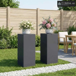 Stalak za biljke 2 kom. Antracit 40 x 40 x 100 cm - Antracit 2x (40 x