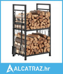 Stalak za drva za unutarnju upotrebu, držač za drva za ogrjev 45,5 cm