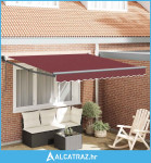 Tenda na automatsko uvlačenje bordo 300 x 250 cm - NOVO