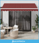 Tenda na automatsko uvlačenje bordo 350x250 cm - NOVO