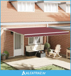 Tenda na automatsko uvlačenje s LED bordo 450x300 cm - NOVO