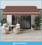 Tenda na automatsko uvlačenje smeđa 400 x 350 cm - NOVO